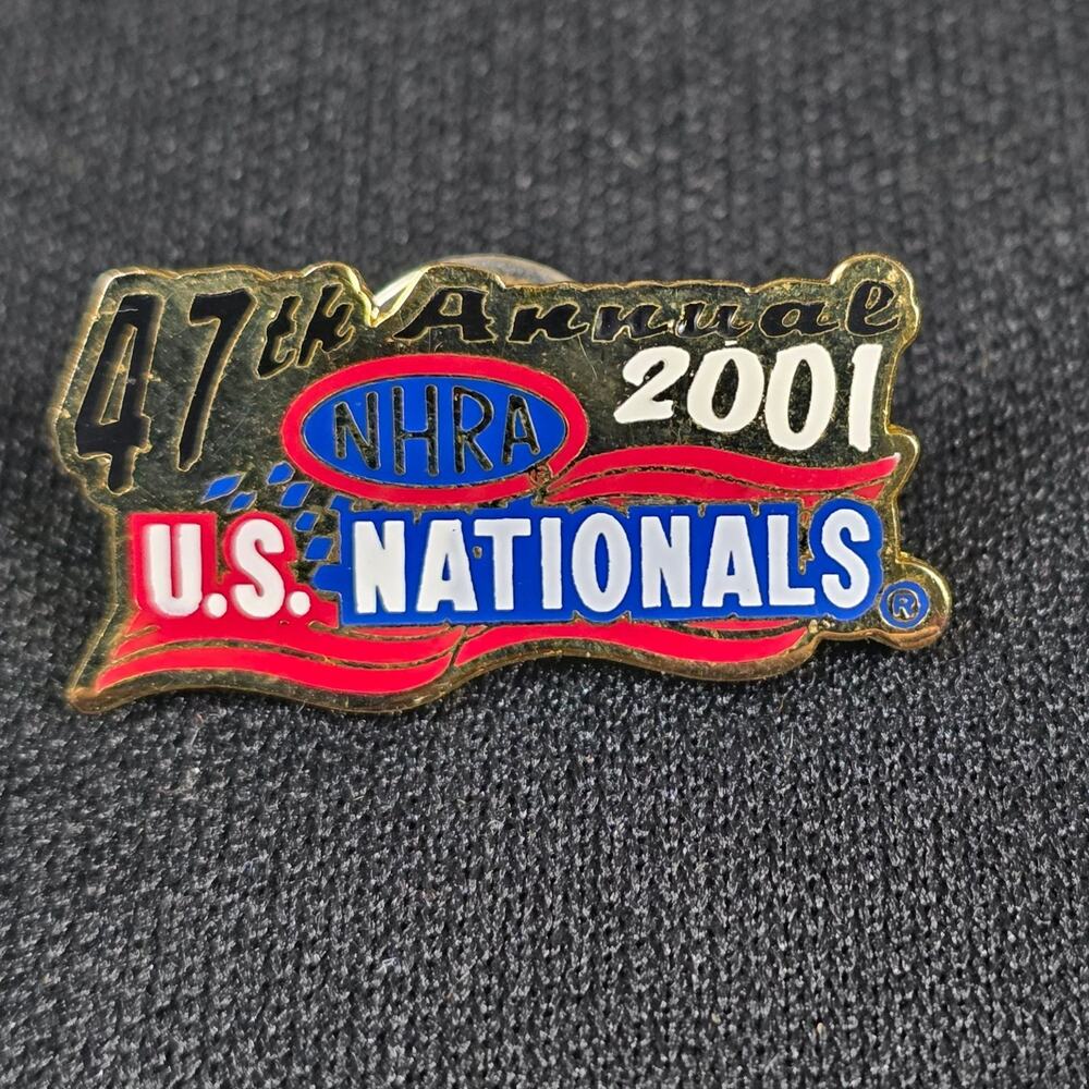 NHRA U.S. Nationals 47th Annual 2001 Lapel Pin Drag Racing
